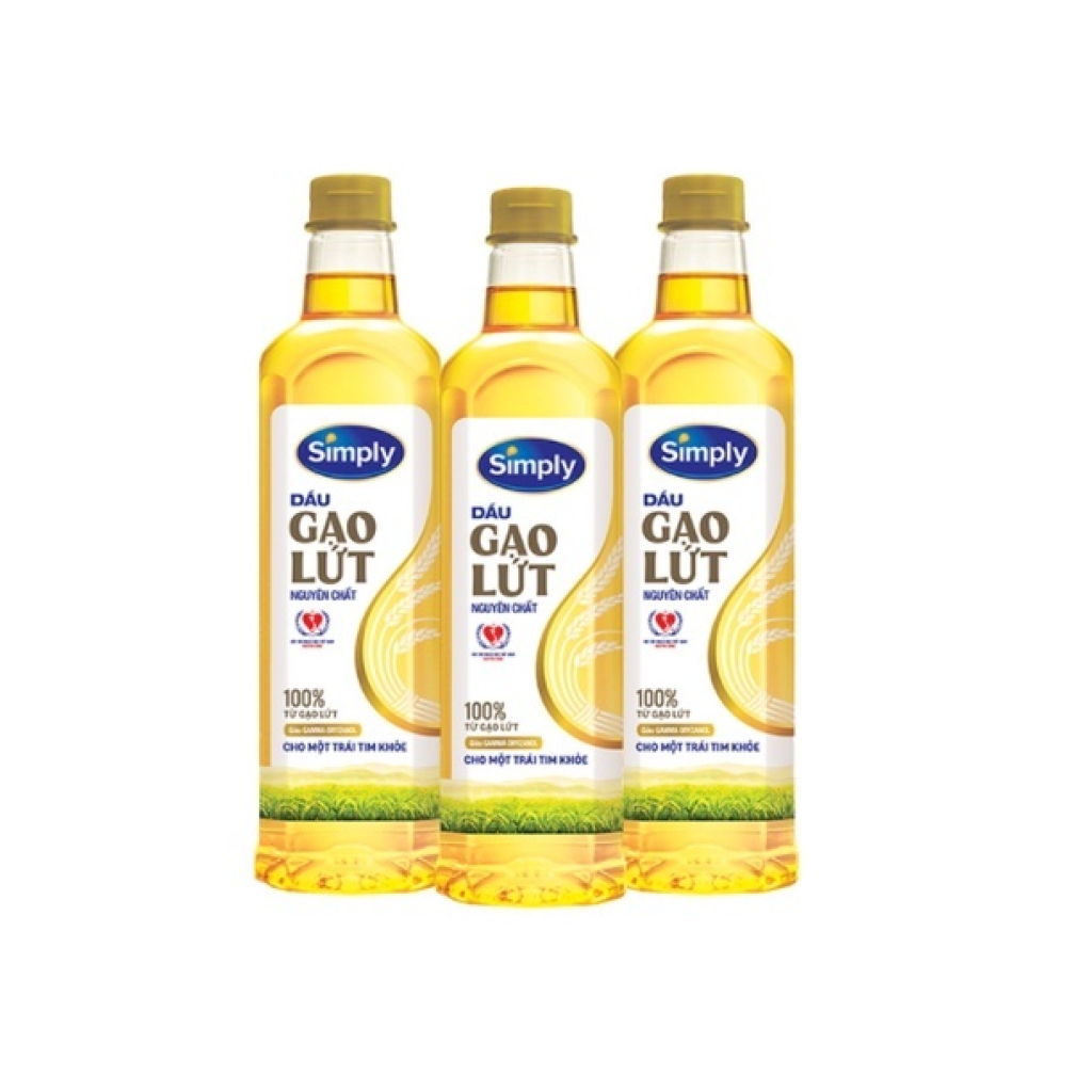 Dầu gạo lứt nguyên chất Simply 1L