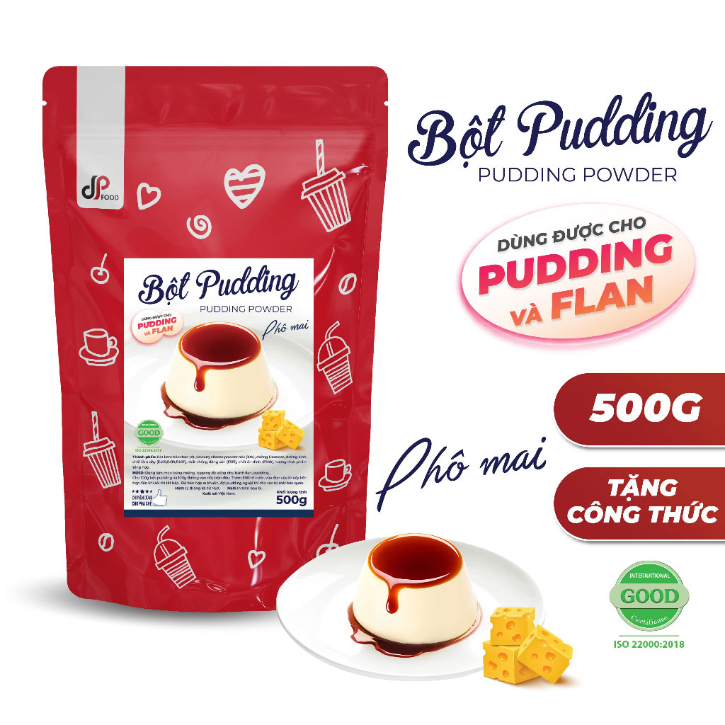 Bột Pudding Phô Mai DPFood 500g