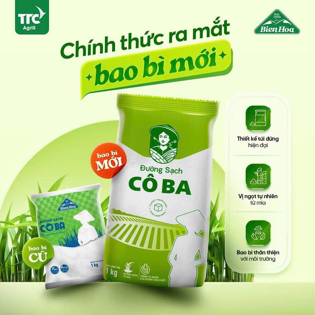 Đường trắng Cô Ba Biên Hòa 1kg