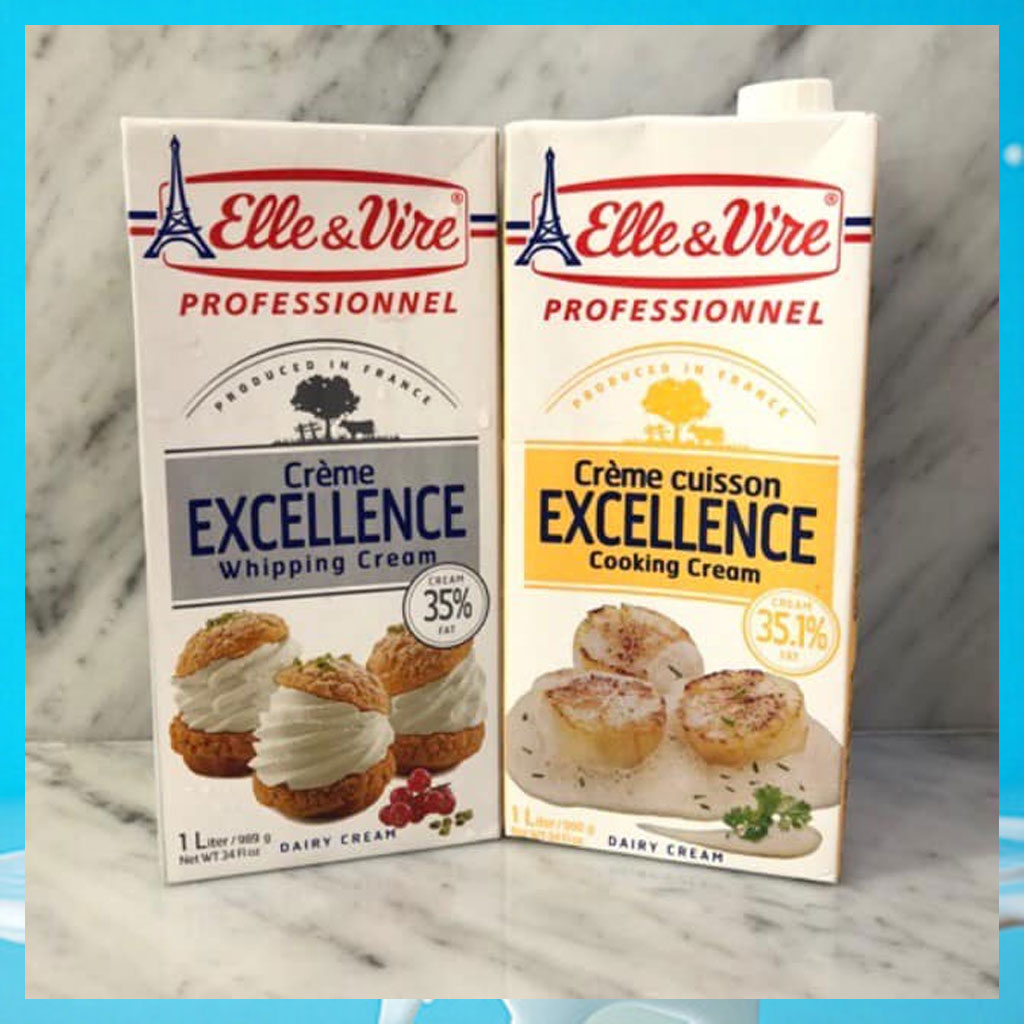 Kem sữa whipping cream Elle & Vire 1 lít