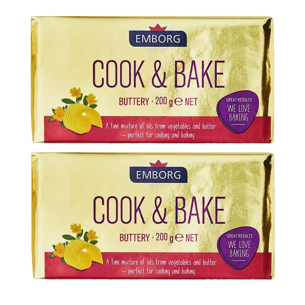 Bơ lạt Emborg Cook & Bake Unsalted 200g mã F123051
