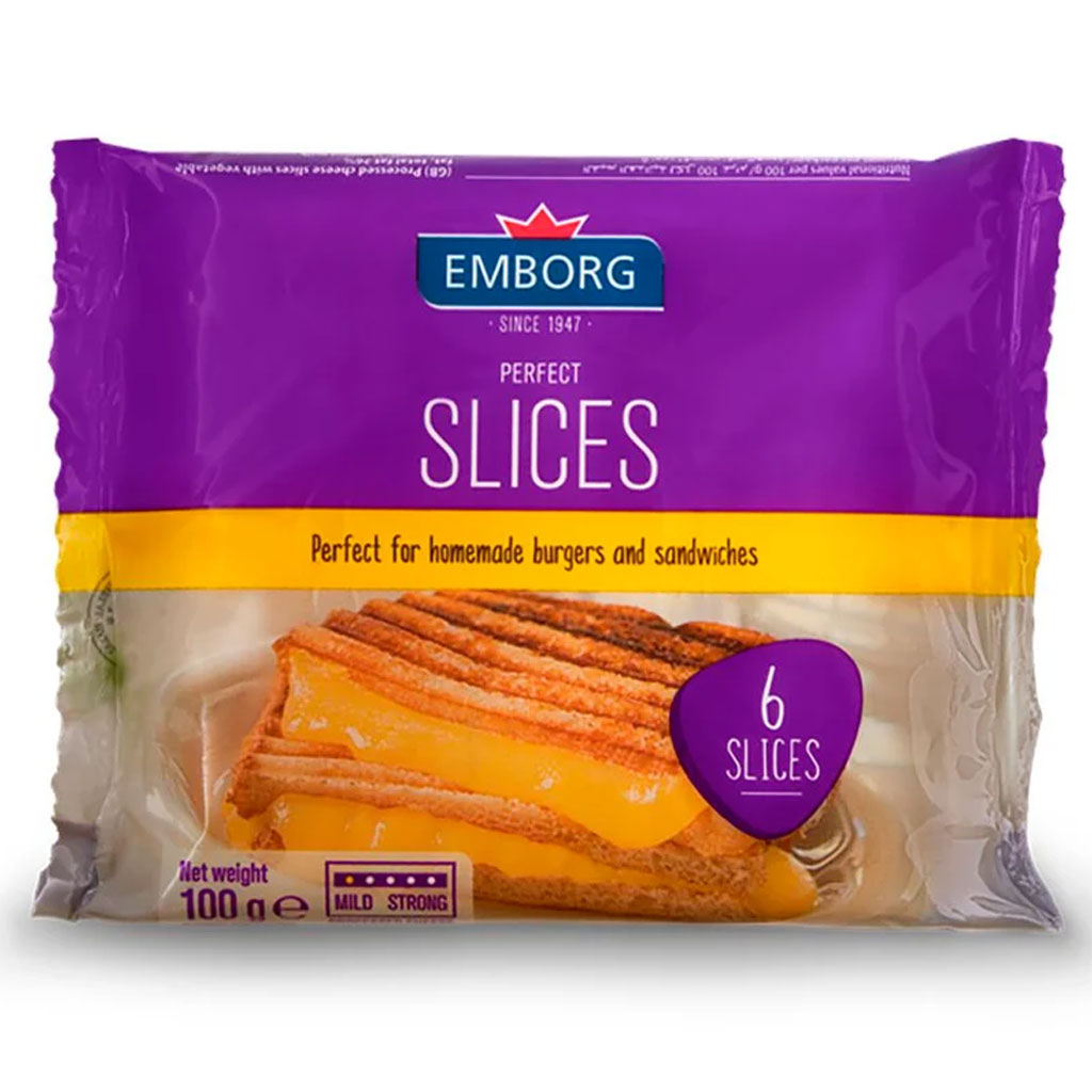 Phô mai lát Emborg Perfect Slices 100g F122968