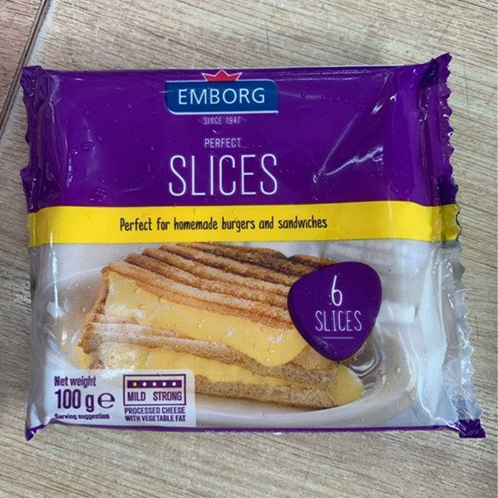 Phô mai lát Emborg Perfect Slices 100g F122968