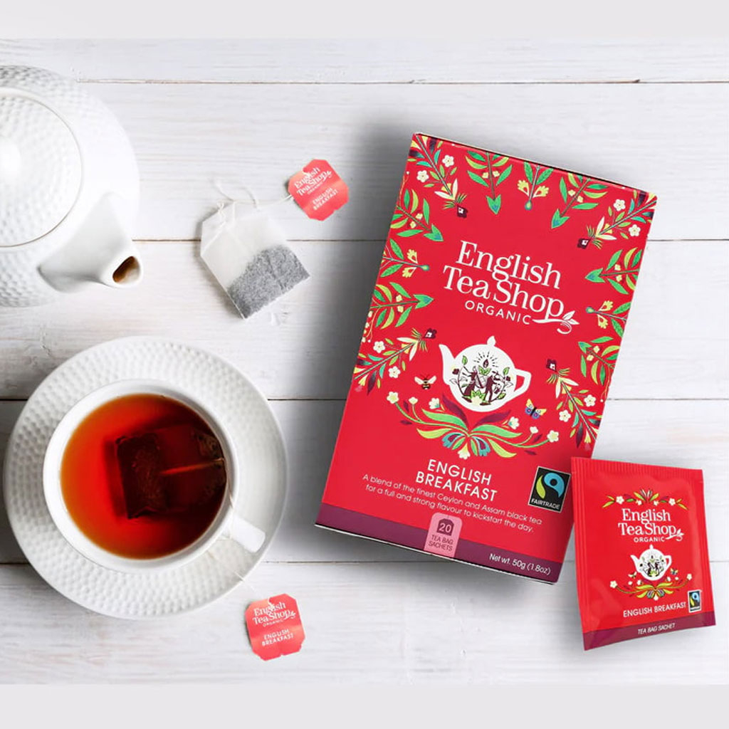 Trà English Tea Shop Organic English Breakfast hộp 50g B130298