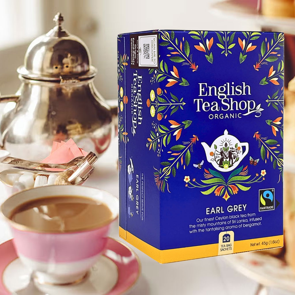 Trà English Tea Shop Organic Earl Grey hộp 45g B130299