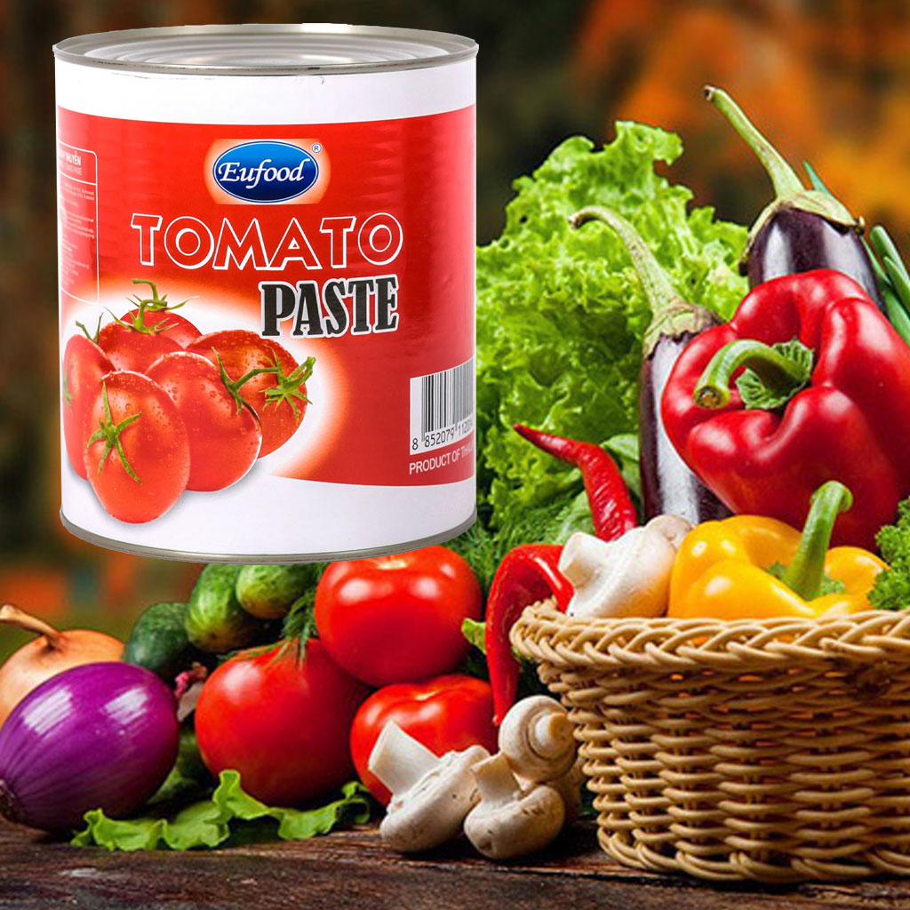 Cà chua xay nhuyễn EuFood Tomato Paste 3.2kg