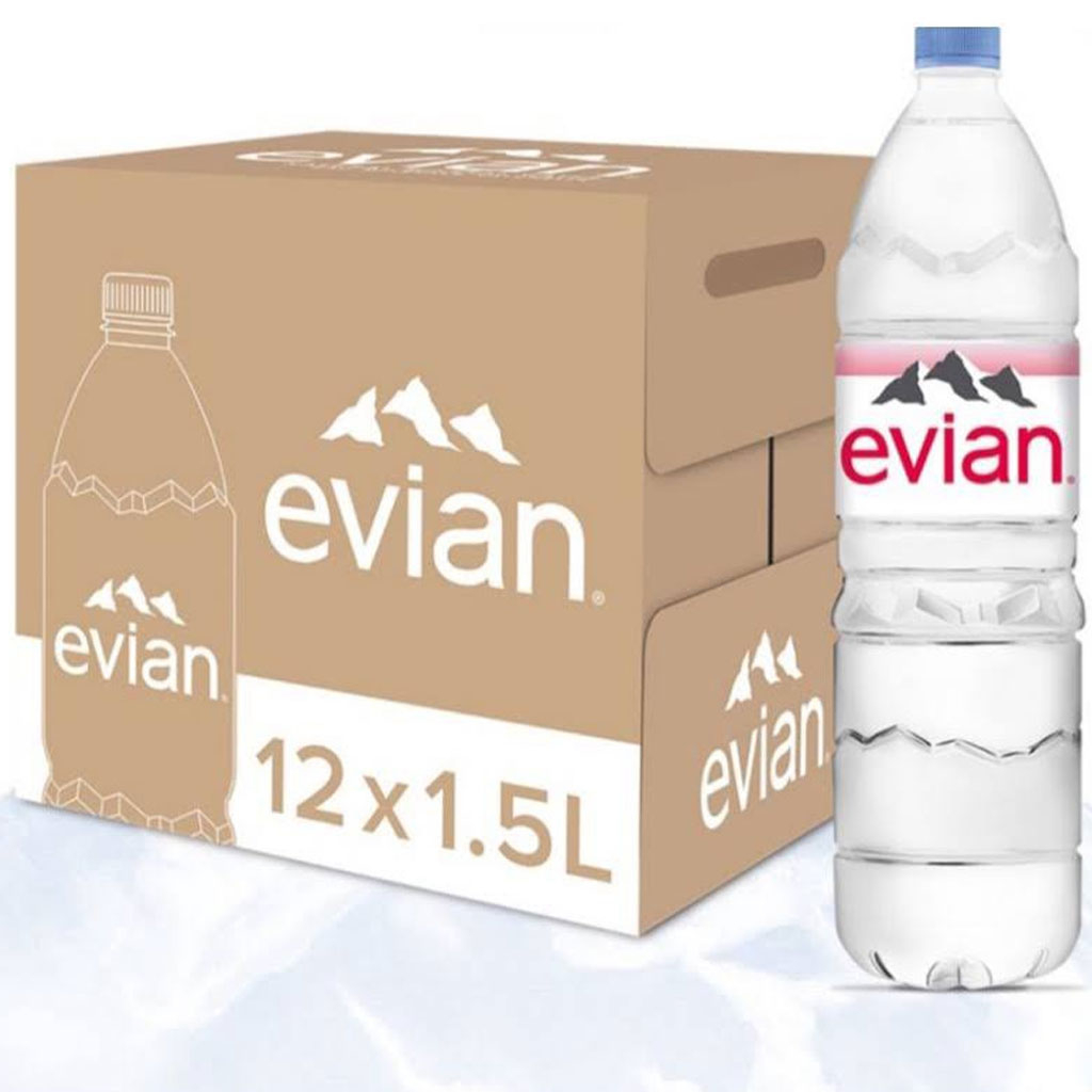 Nước khoáng thiên nhiên không ga Evian 1.5 lít B132875