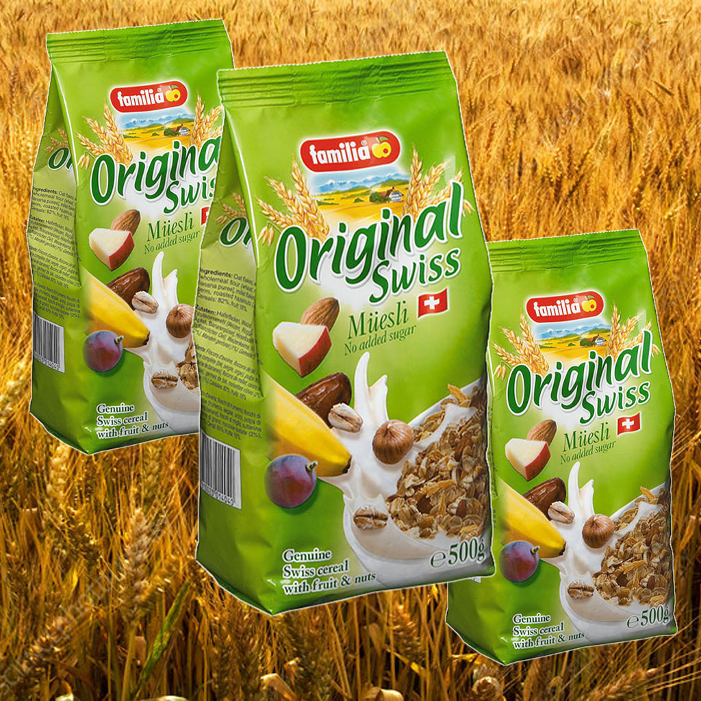 Ngũ cốc trộn trái cây sấy khô không đường Familia 500g F143952