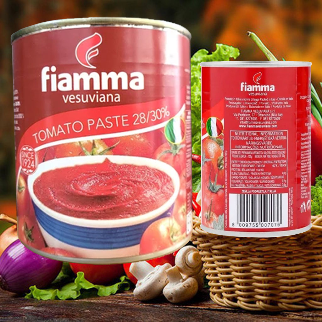 Cà Chua Xay Nhuyễn Fiamma 400gr x 24 lon
