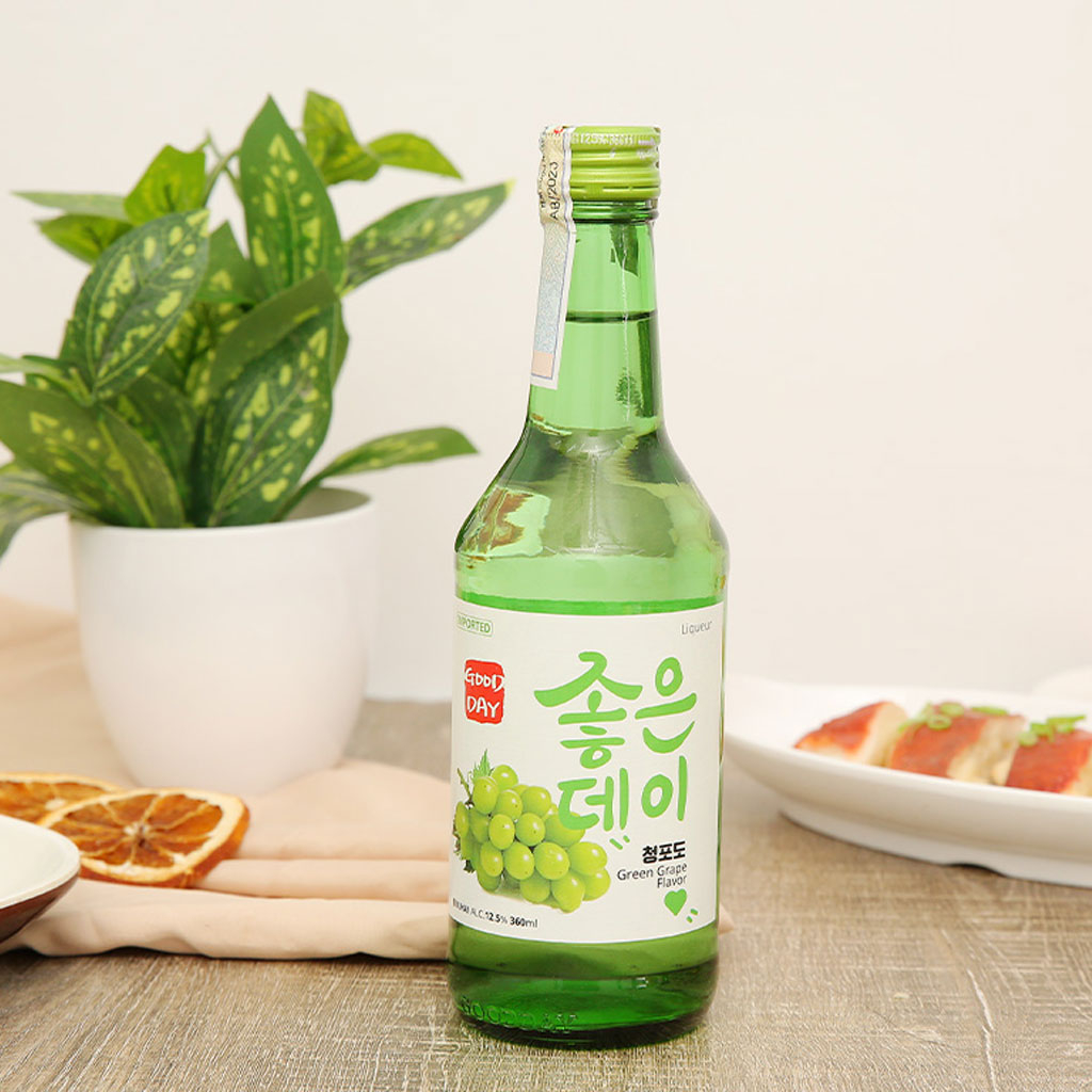 Rượu Soju Vị Nho Good Day Green Grape Flavor 360ml