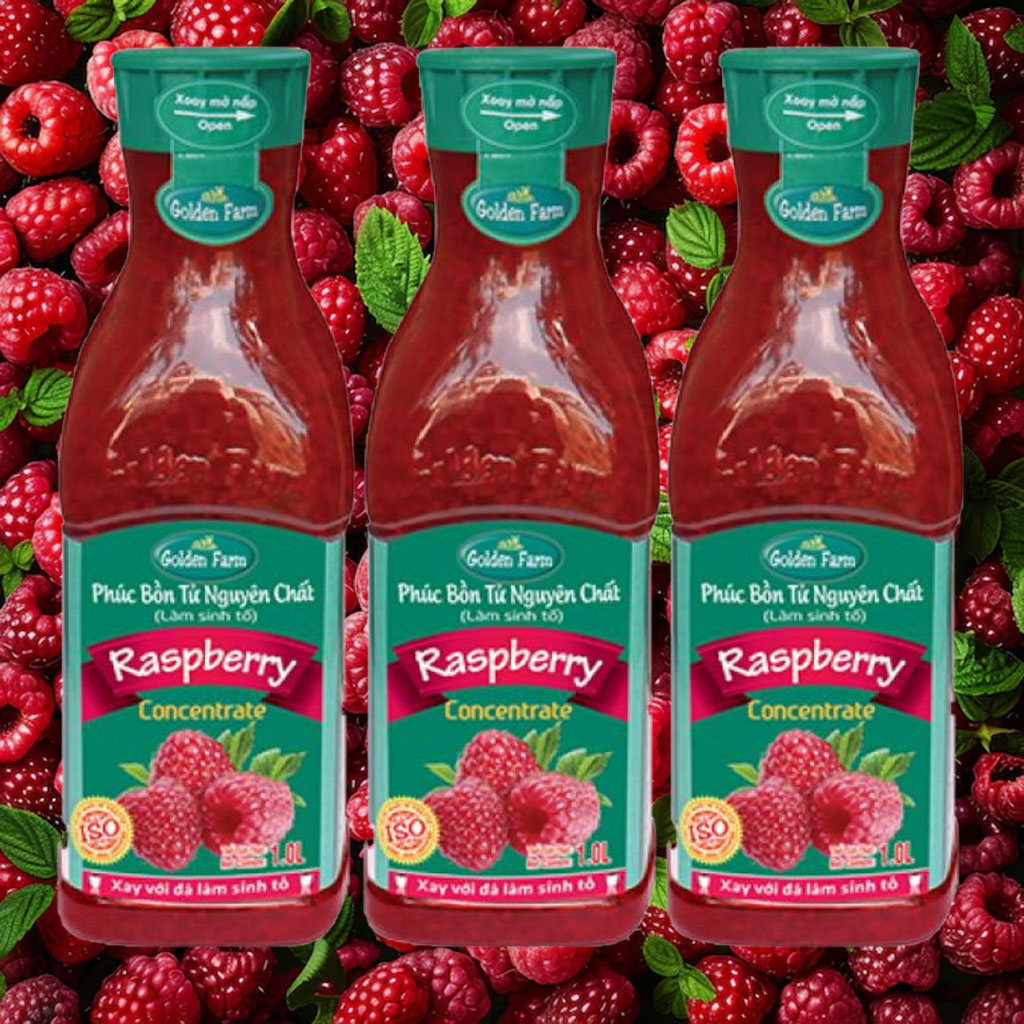 Sinh tố Phúc Bồn Tử Golden Farm Raspberry Smoothie Base 1L