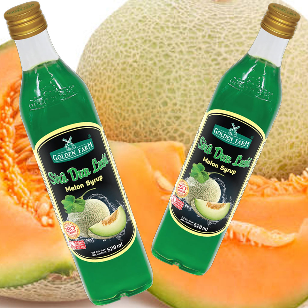 Sirô Dưa Lưới Golden Farm Melon Sirup 520 ml