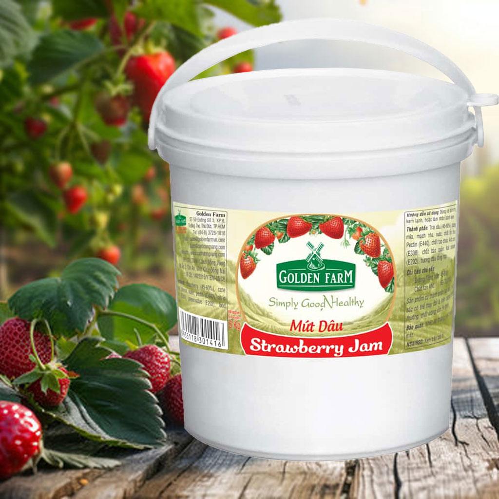 Mứt Dâu Golden Farm 5kg
