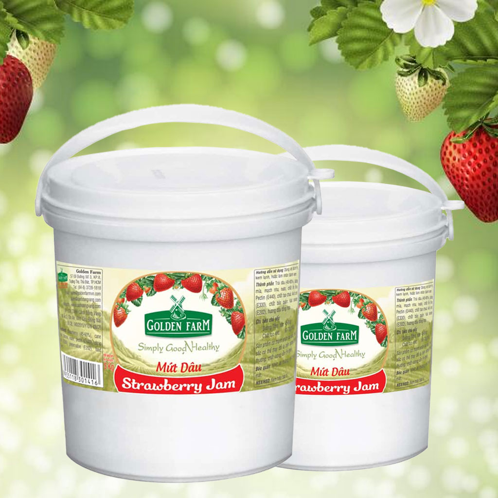 Mứt Dâu Golden Farm 5kg