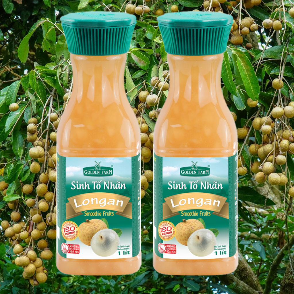 Sinh Tố Nhãn Golden Farm 1 lít