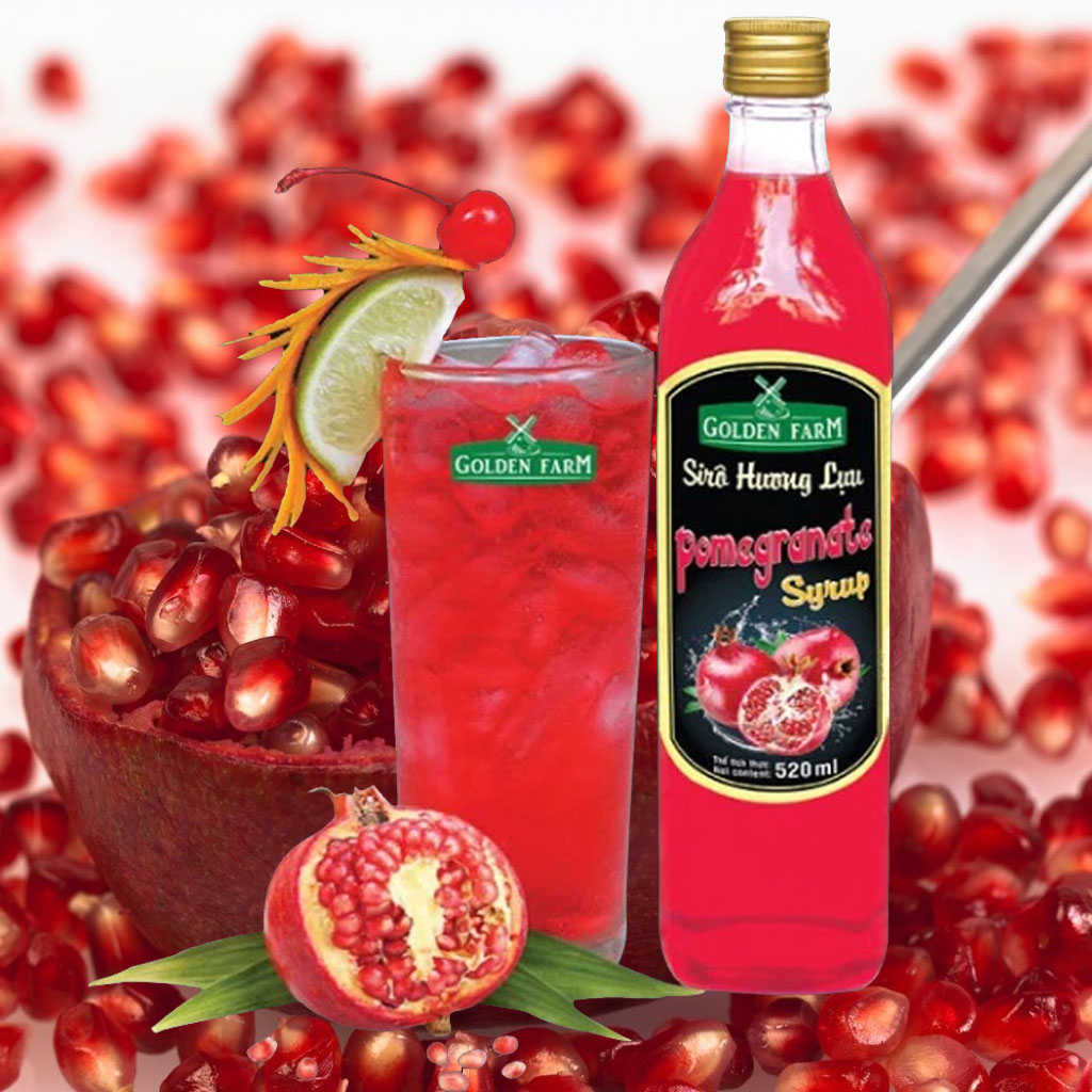 Sirô lựu Golden Farm Pomegranate Syrup 520ml