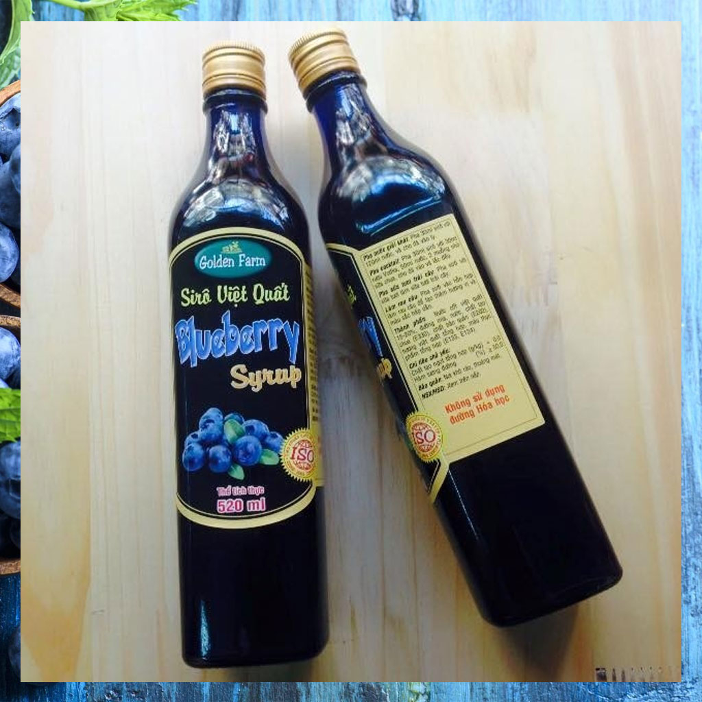 Sirô việt quất Golden Farm Blueberry Syrup 520ml