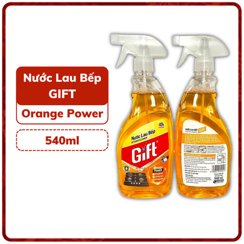 Nước lau bếp hương cam Gift Orange Power 540ml