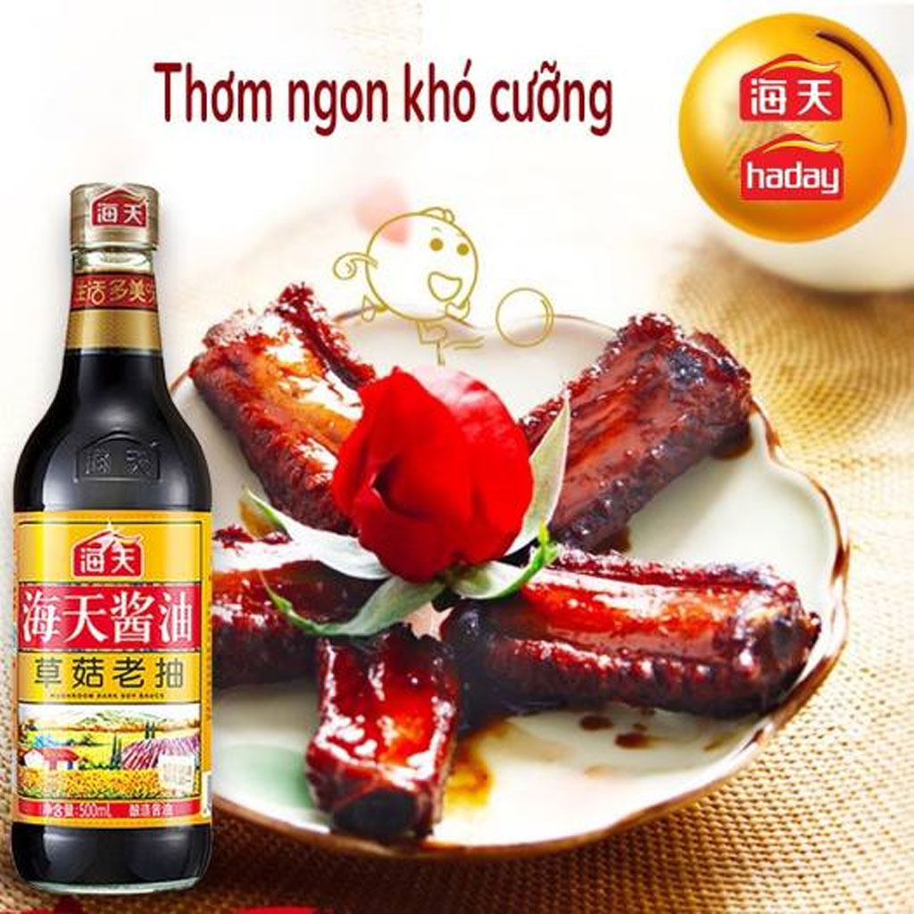 Hắc Xì Dầu Hương Nấm Hải Thiên 500ml