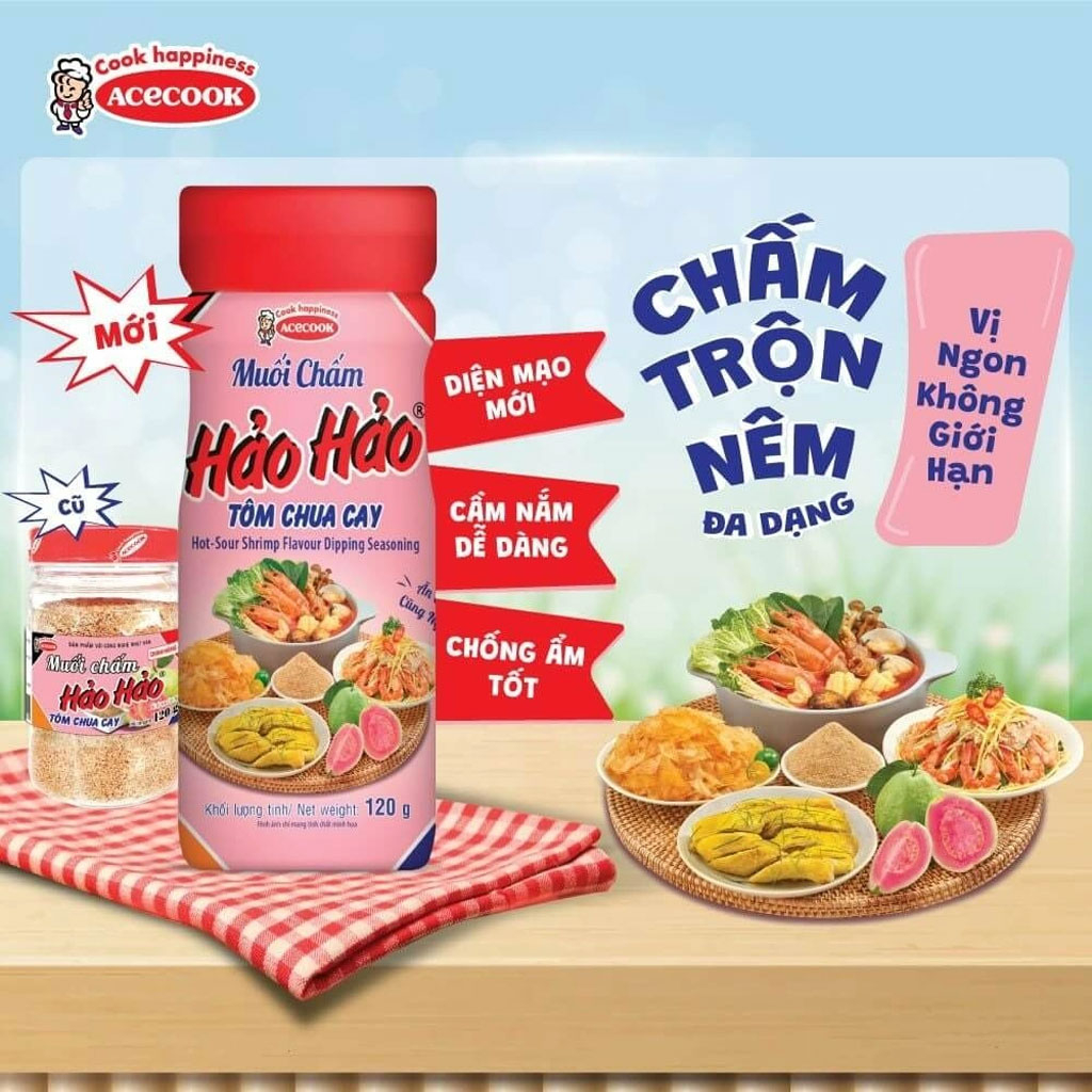 Muối chấm Hảo Hảo tôm chua cay 120g