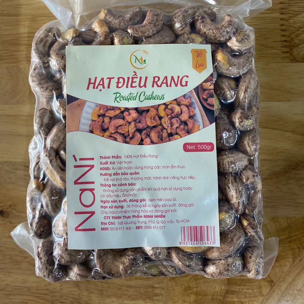 Hạt điều rang còn vỏ lụa 500gr