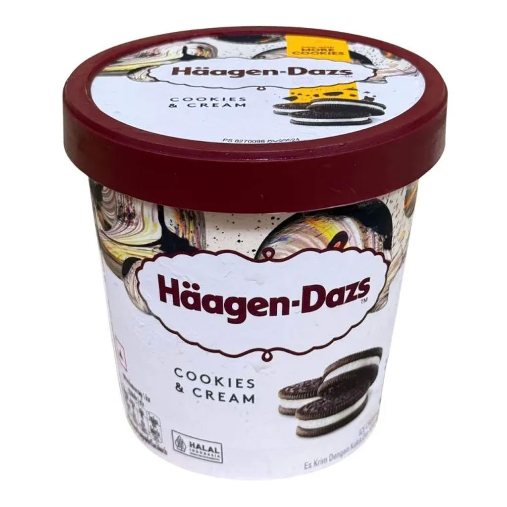 Kem bánh quy Häagen-Dazs Cookies & Cream 473ml F118925