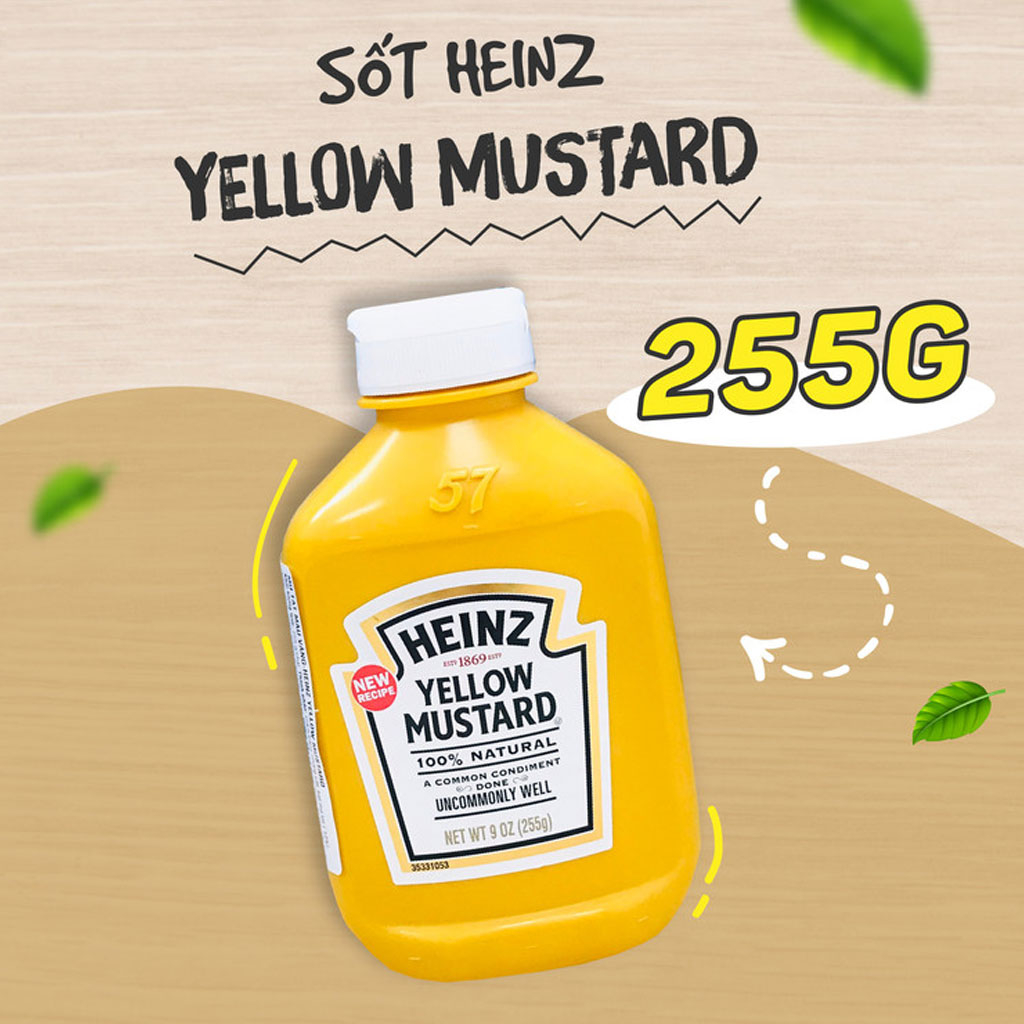 Mù tạt vàng Heinz 255g