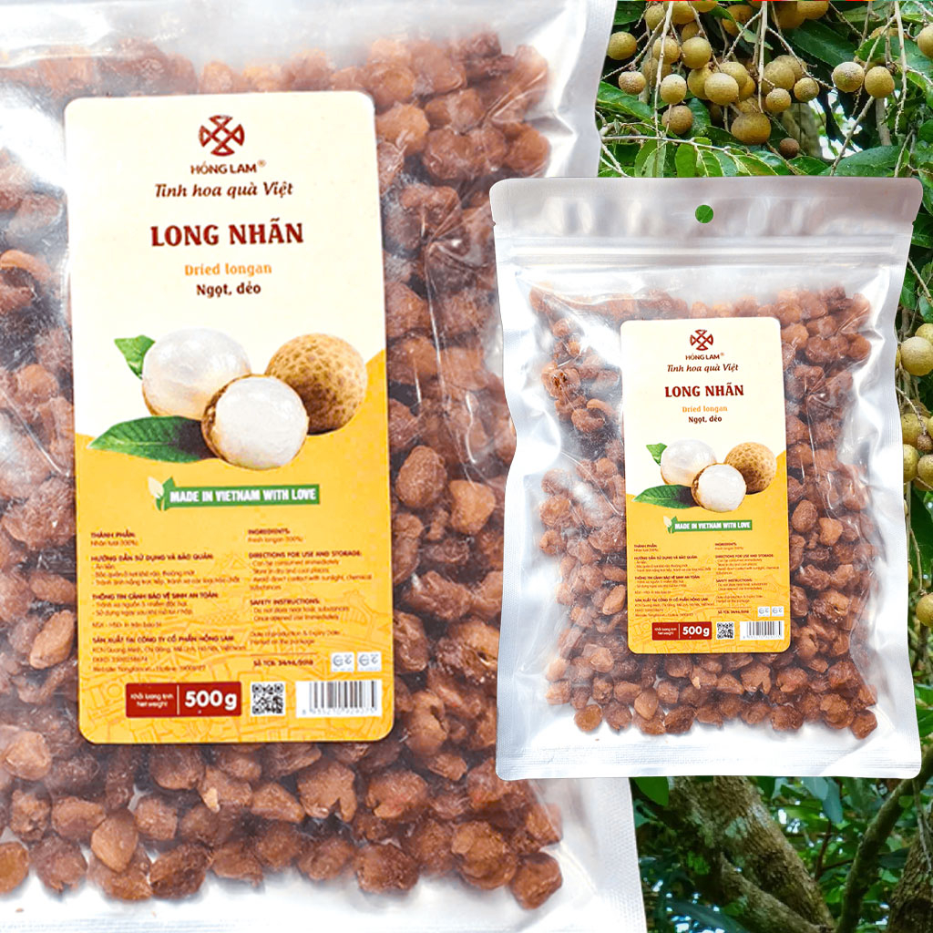 Long nhãn Hồng Lam 500g