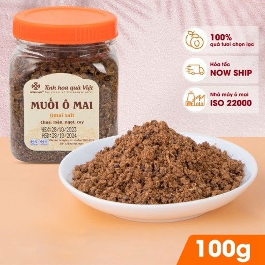 Muối ô mai Hồng Lam 100g
