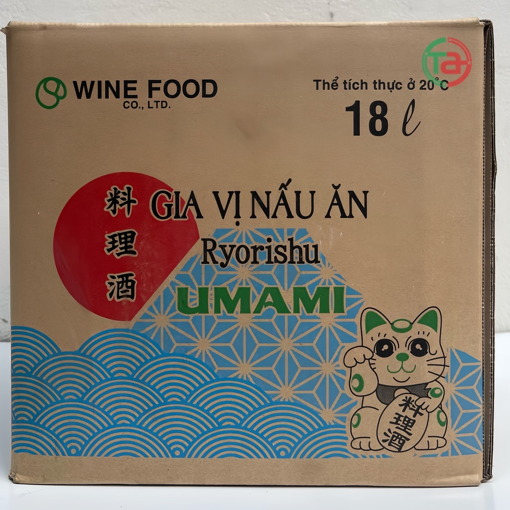 Rượu nấu ăn Hon Mirin Nhật Bản 18L