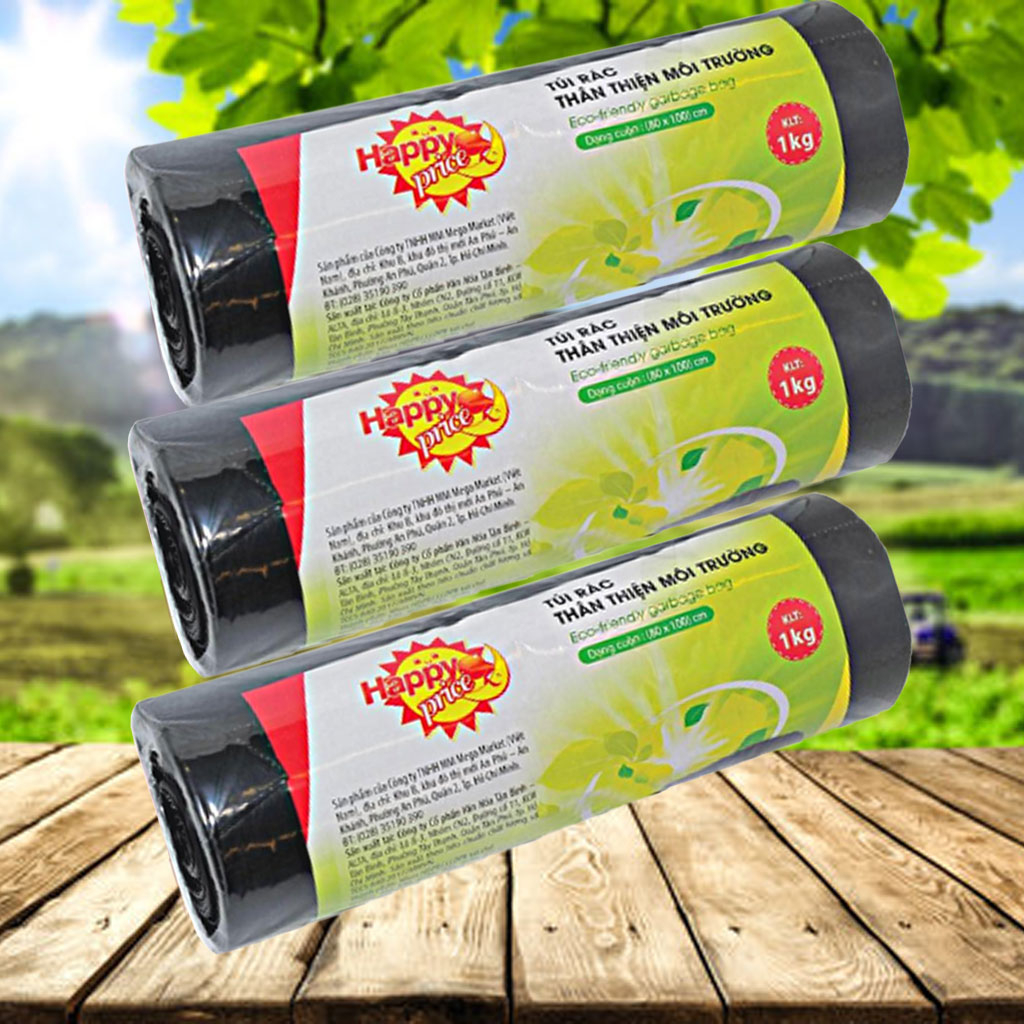 Túi rác Happy Price màu đen 46x63