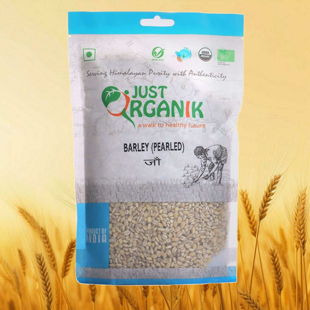Hạt Lúa Mạch Hữu Cơ Just Organik Barley 500gr