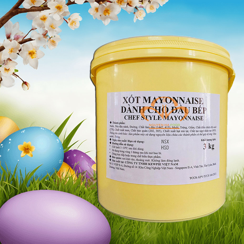 Sốt Mayonnaise Kewpie Dành Cho Đầu Bếp Xô 3kg