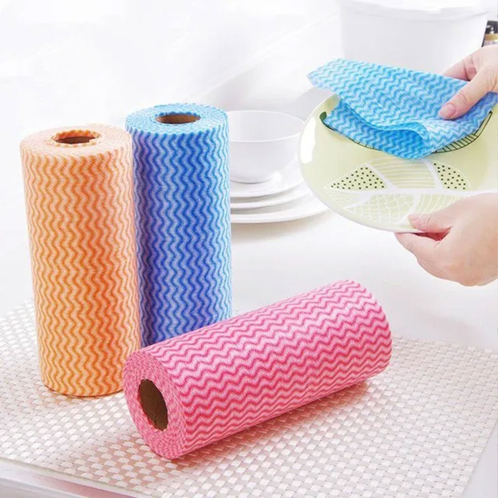 Khăn lau đa năng không dệt cuộn 33 cái