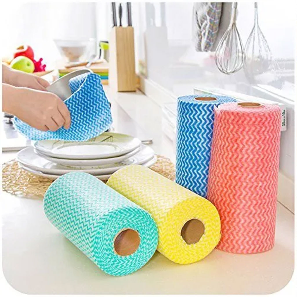 Khăn lau đa năng không dệt cuộn 33 cái