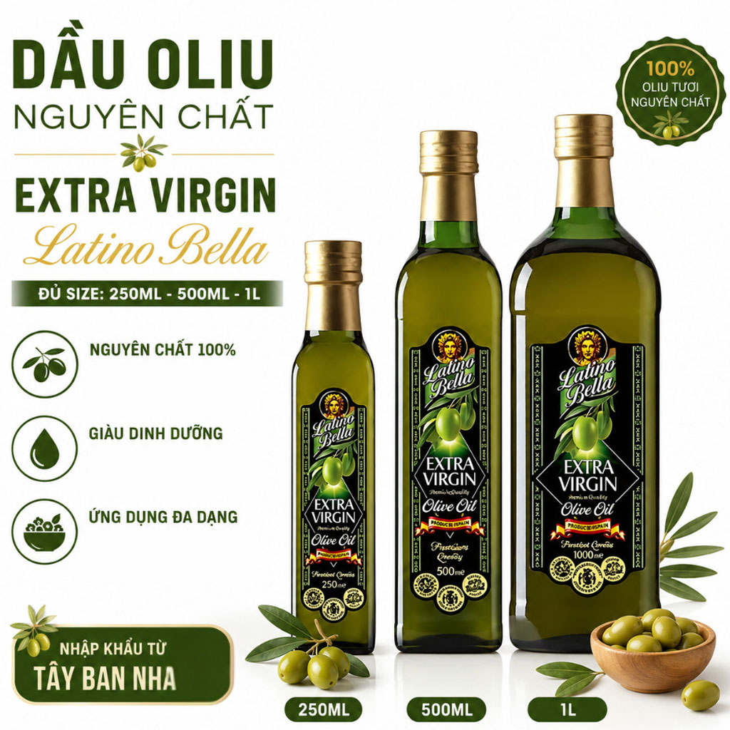 Dầu ô liu Latino Bella Extra Virgin 500ml F122251