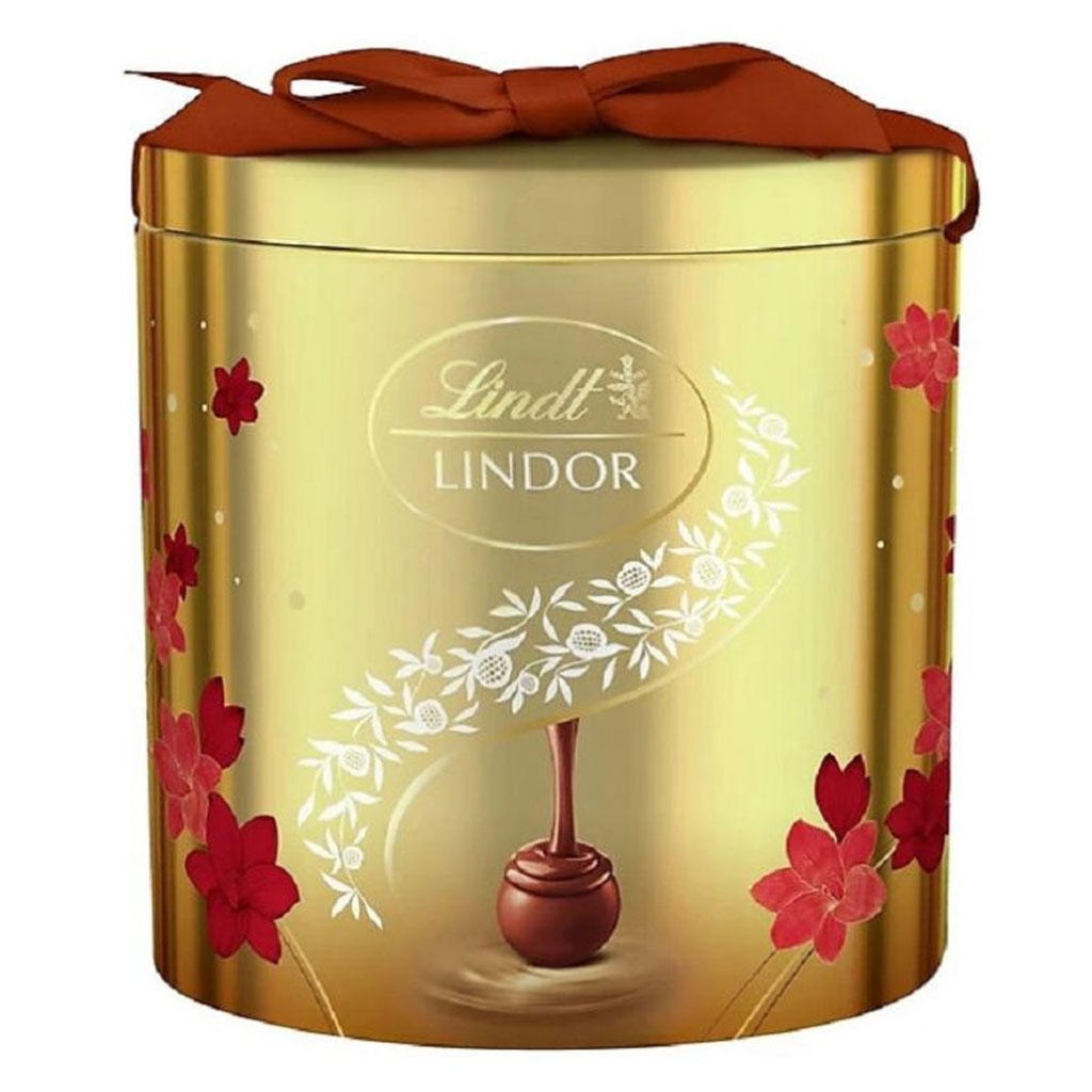 Sôcôla Hỗn Hợp hộp thiếc Lindt Lindor Oval Tin 144g