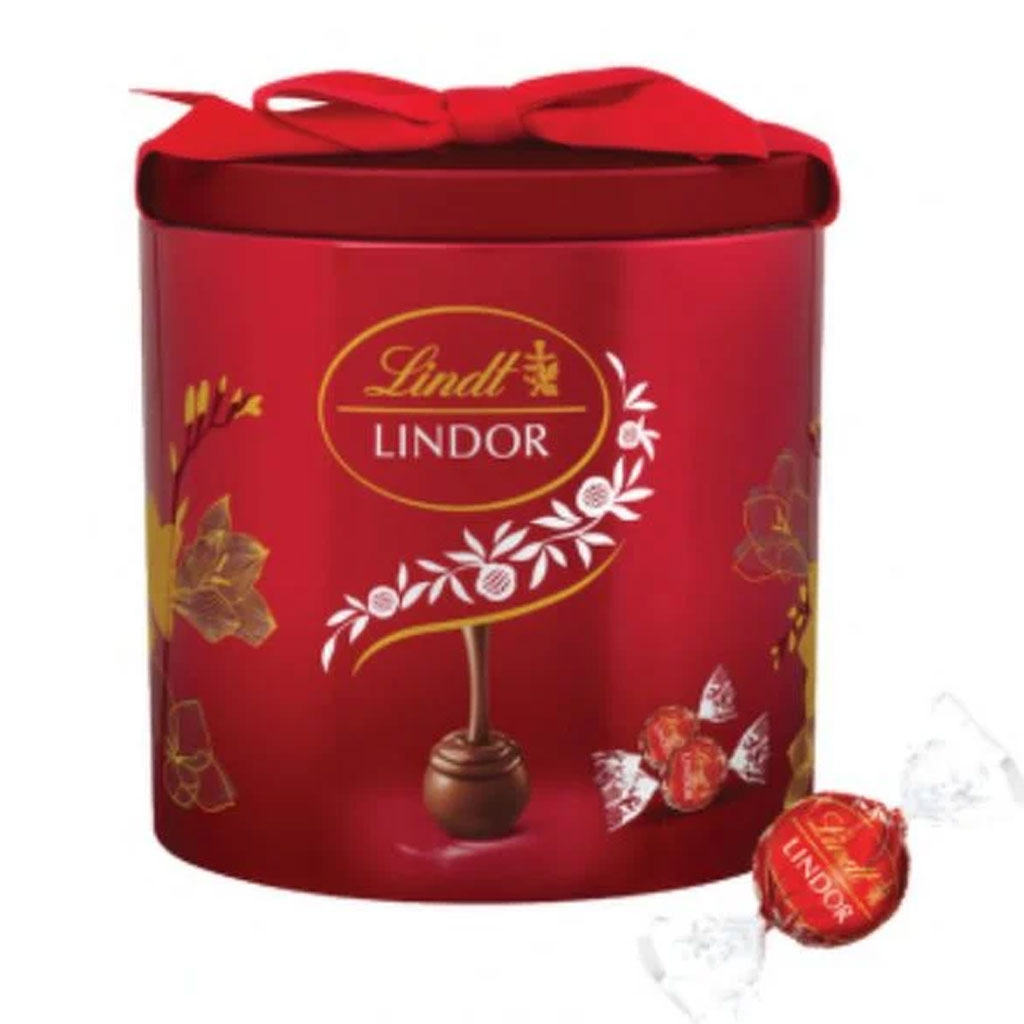 Sôcôla Hỗn Hợp hộp thiếc Lindt Lindor Oval Tin 144g