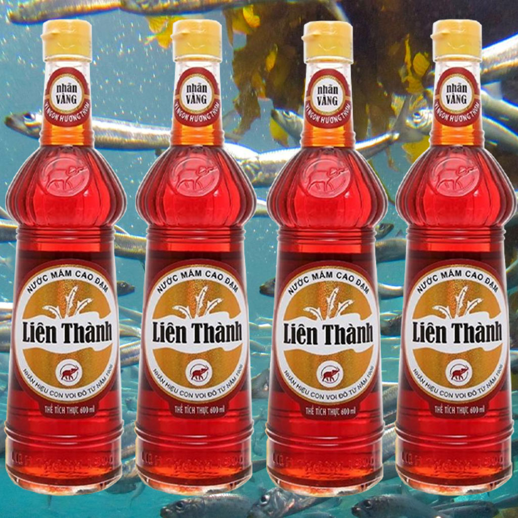 Nước mắm Liên Thành nhãn vàng 600ml