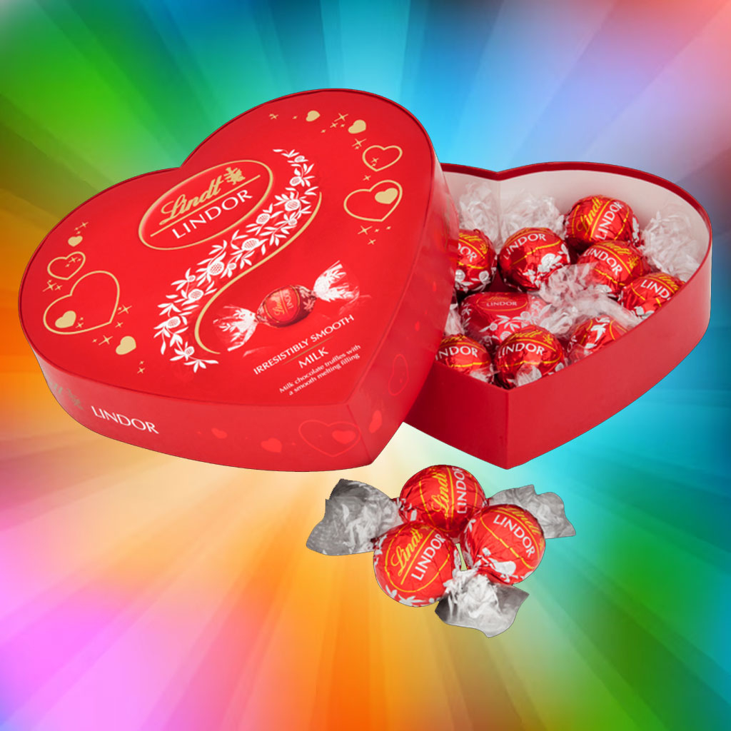 Sôcôla viên Lindt Lindor Milk Crystal Heart Tin 96g F122355