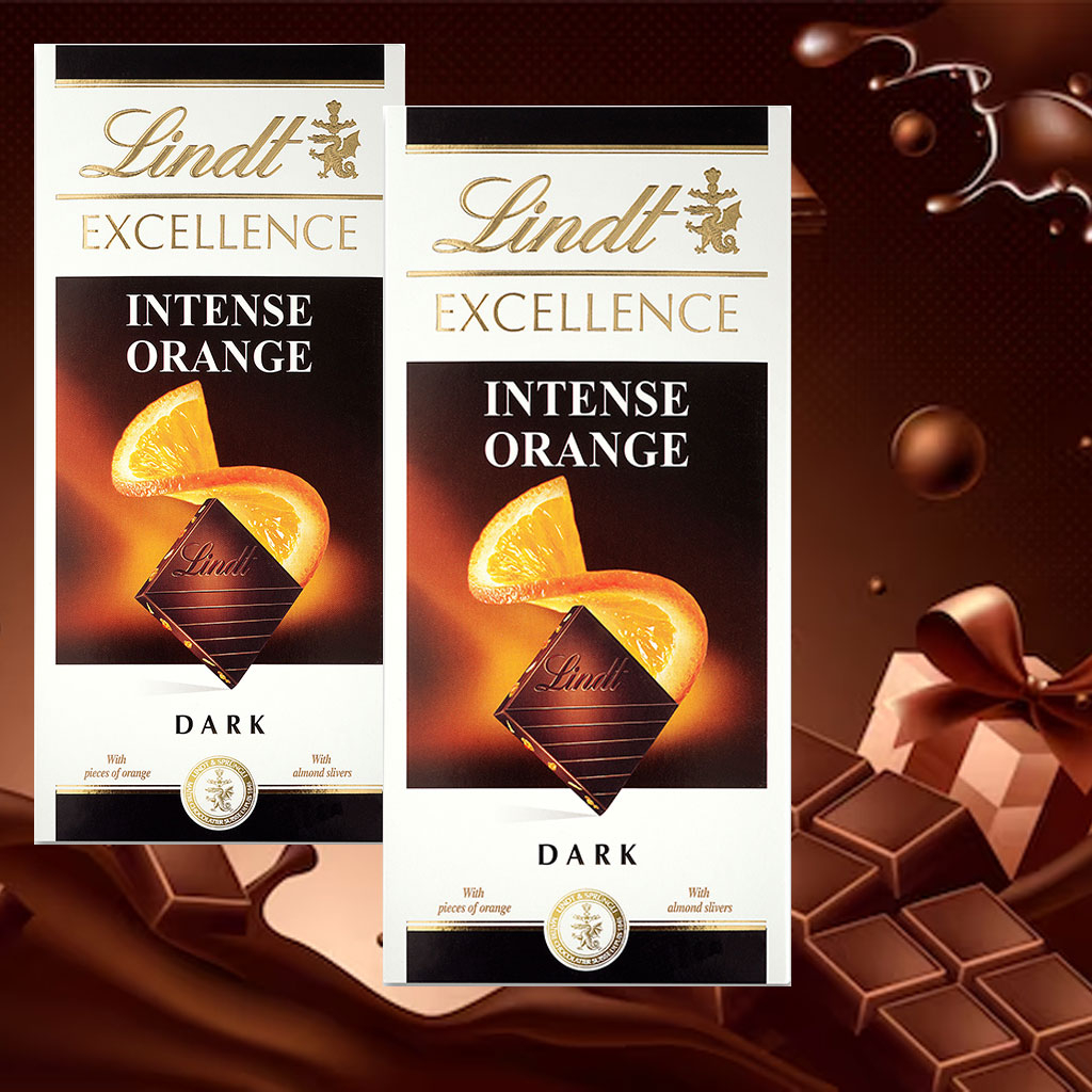 Sôcôla đen vị cam Lindt Excellence Intense Orange 100g F118846