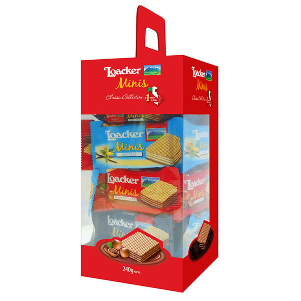 Bánh xốp Loacker Minis Collection 240g mã F122299