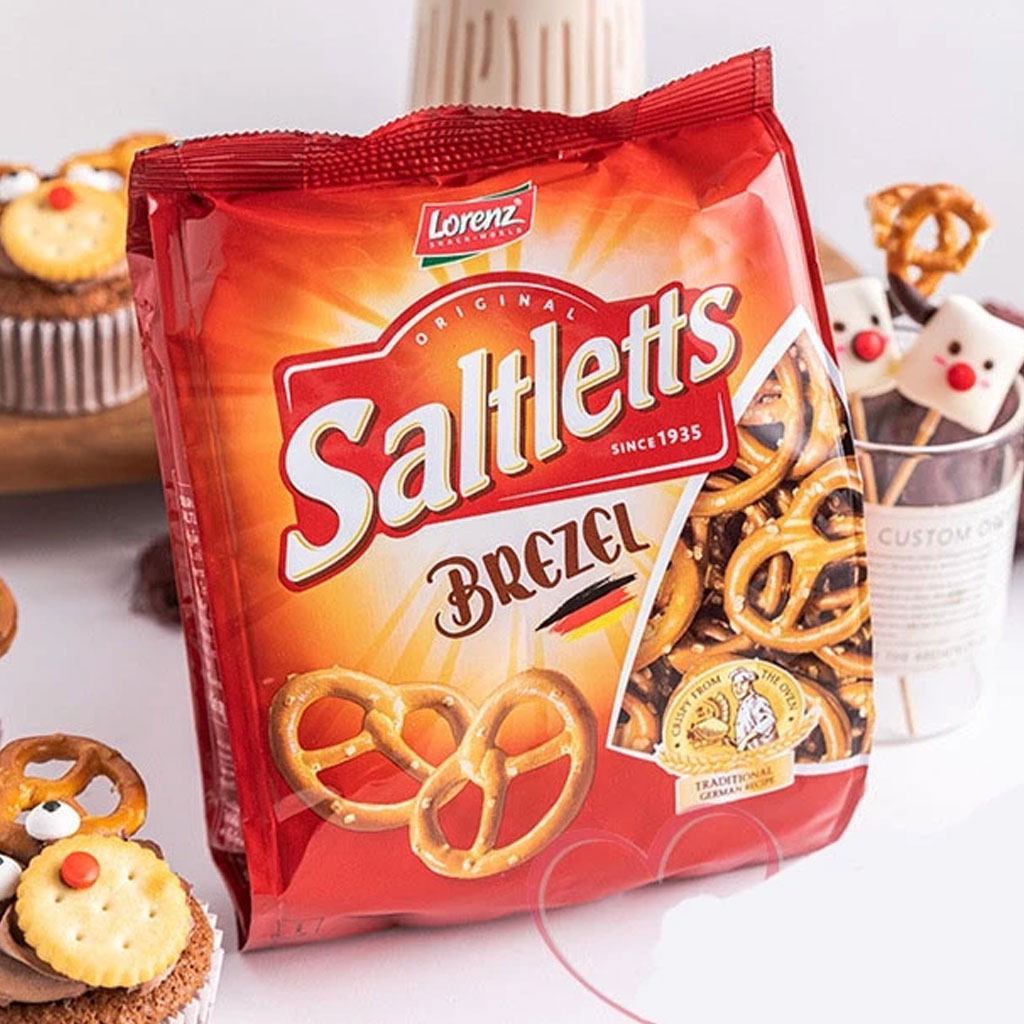 Bánh vòng xoắn Lorenz Saltletts Brezel 90g mã F122379