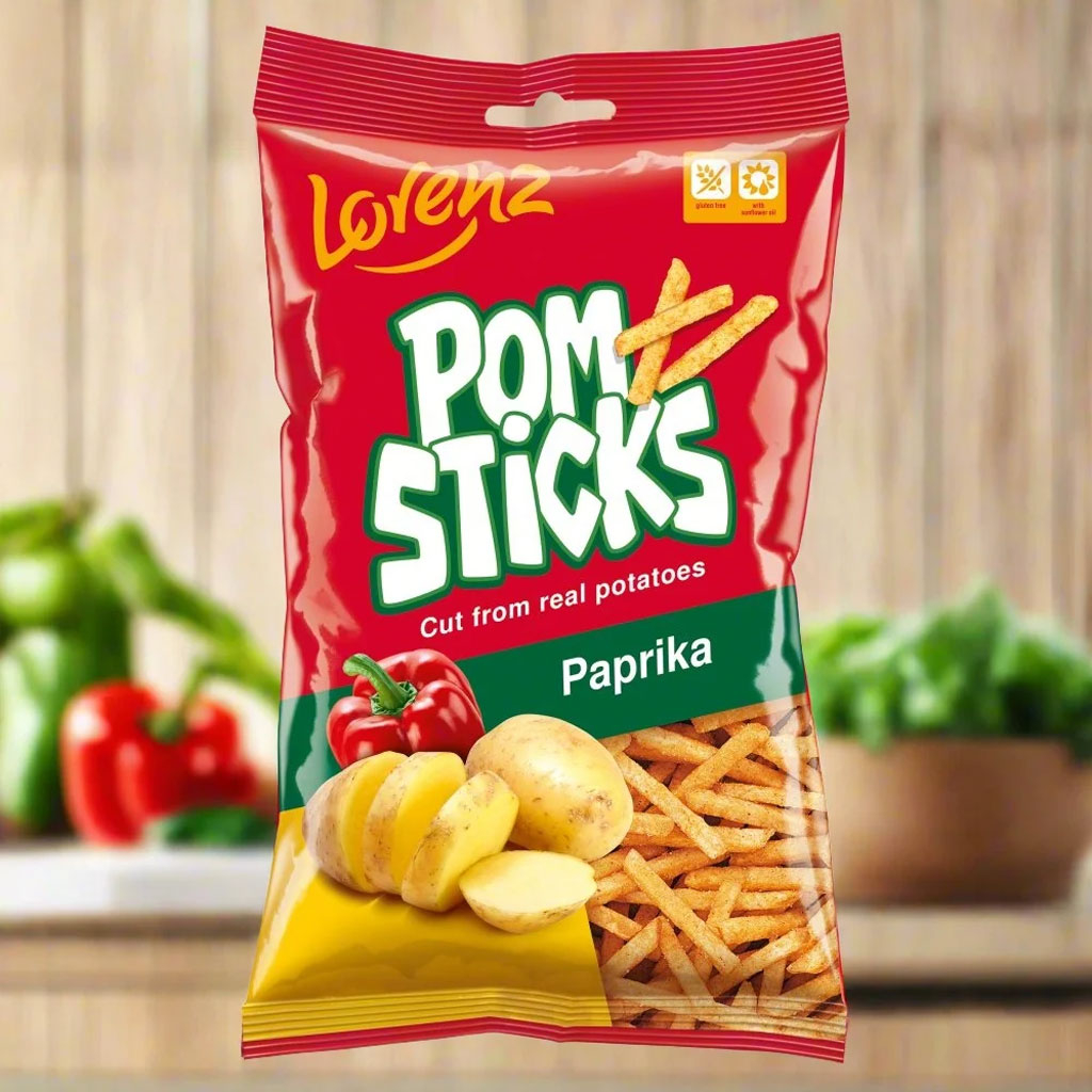 Khoai tây que chiên vị ớt chuông Lorenz Pomsticks 100g F121908
