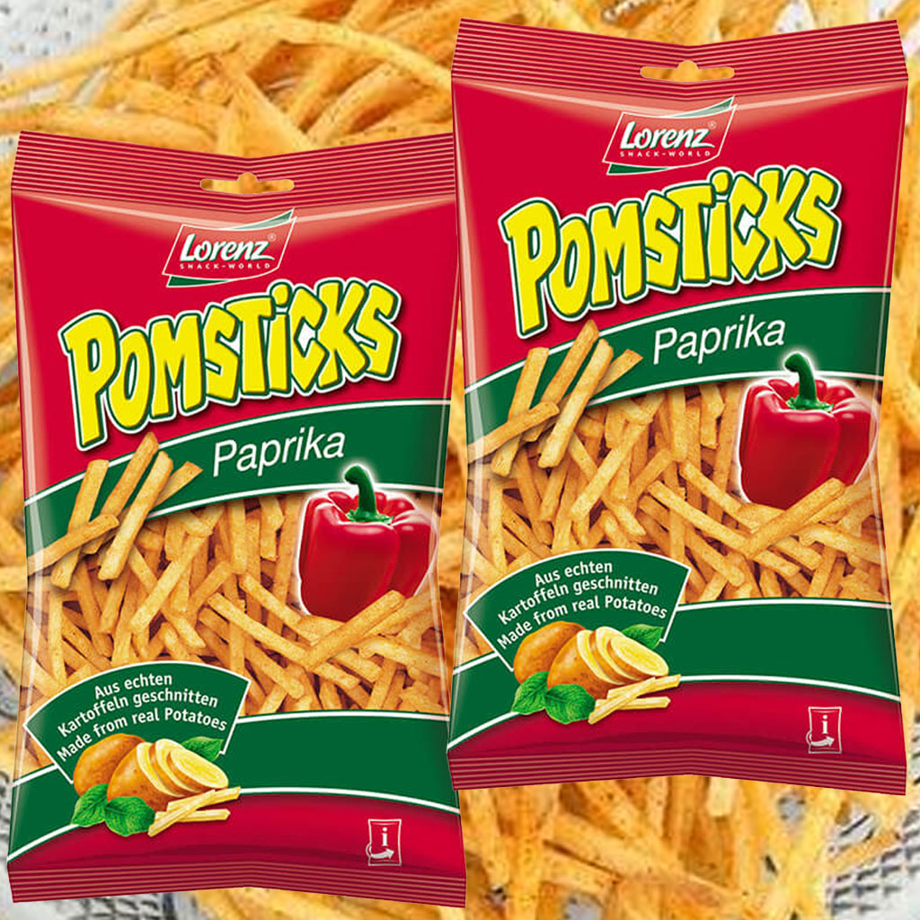 Khoai tây que chiên vị ớt chuông Lorenz Pomsticks 100g F121908