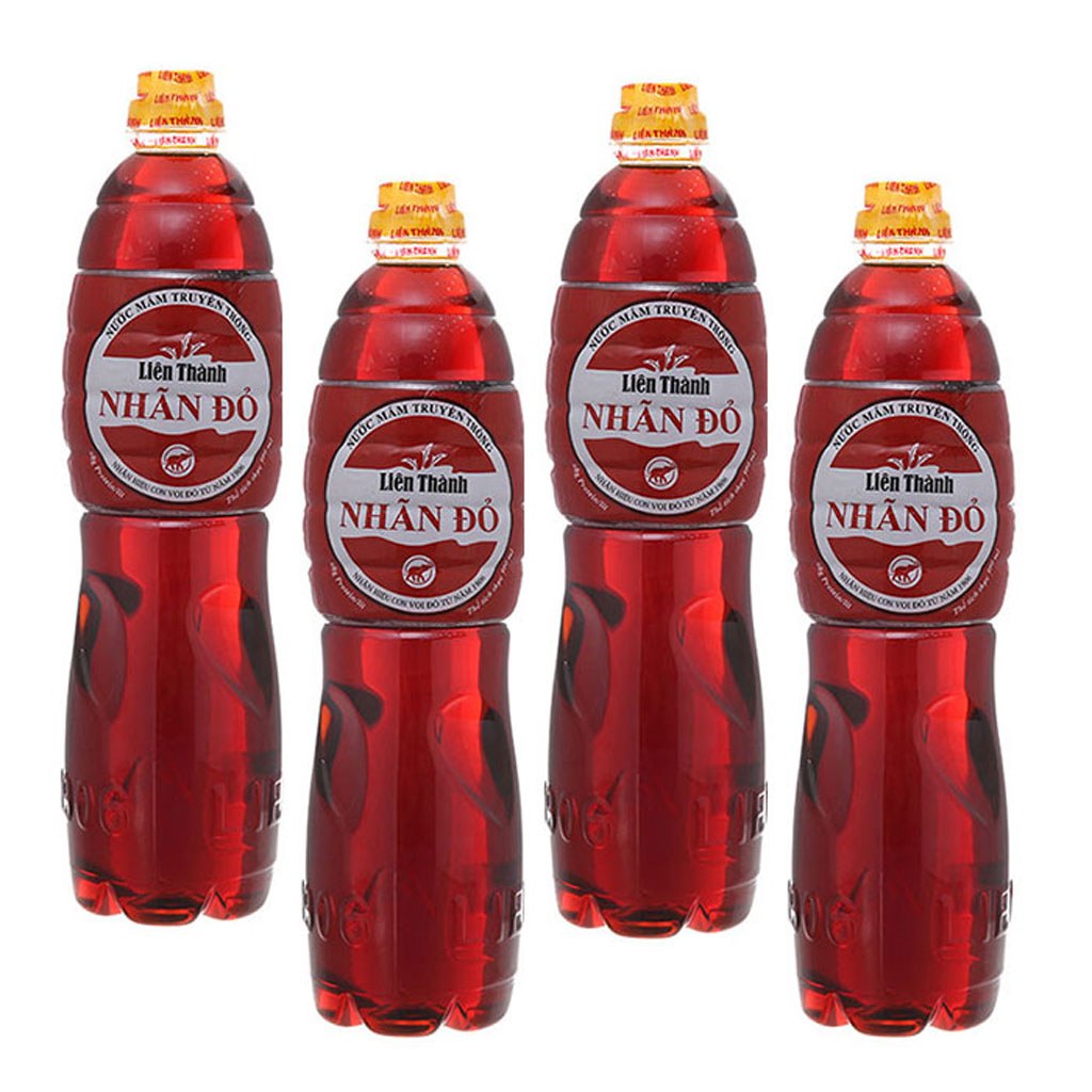 Nước mắm truyền thống Liên Thành Nhãn Đỏ 10N 900ml