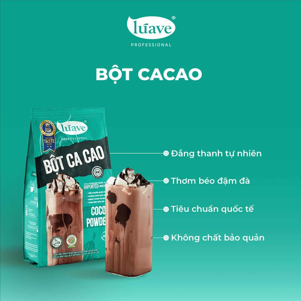 Bột Cacao Đắng Lúave Cocoas 500g