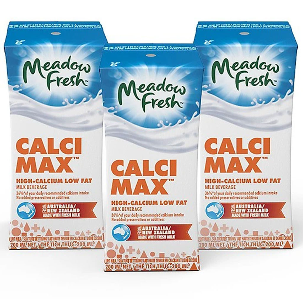 Sữa tươi tiệt trùng giàu canxi ít béo Meadow Fresh 200ml