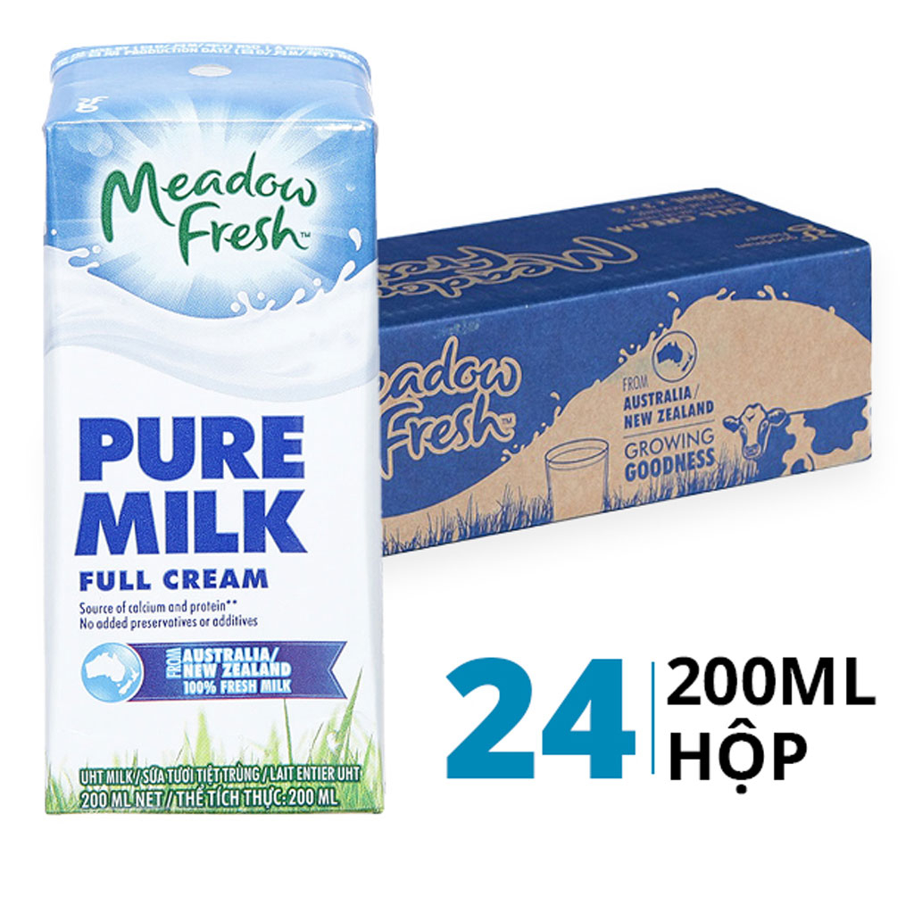 Sữa tươi tiệt trùng nguyên kem Meadow Fresh 200ml