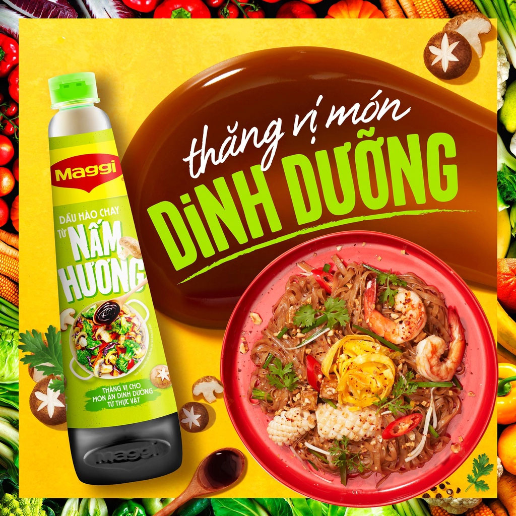 Dầu hào chay Maggi nấm hương 820g